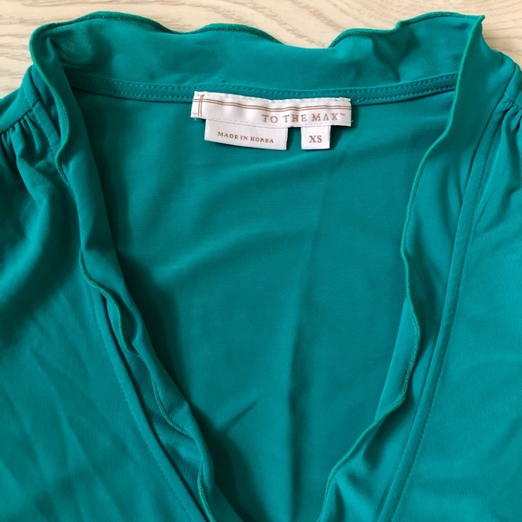 “To the Max” Versatile Sleeveless Wrap Top Teal - Picture 11 of 16